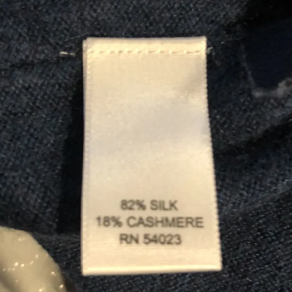 Banana Republic Silk Cashmere 1/4 Zip Sweater Sz. L